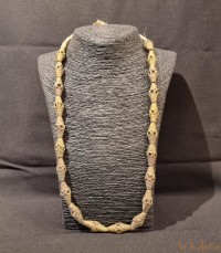 Sautoir africain en perles de bronze Aida