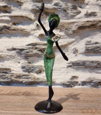 Statuette bronze africaine 22 cm "L'originale"