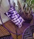 Coussin tie and dye violet 30x50