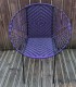 Chaise de jardin violet et noir motifs losange