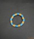 Bracelet africain multicolore en perles de verre recyclées
